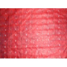 Cotton Silk Dobby 1 Red Fabric